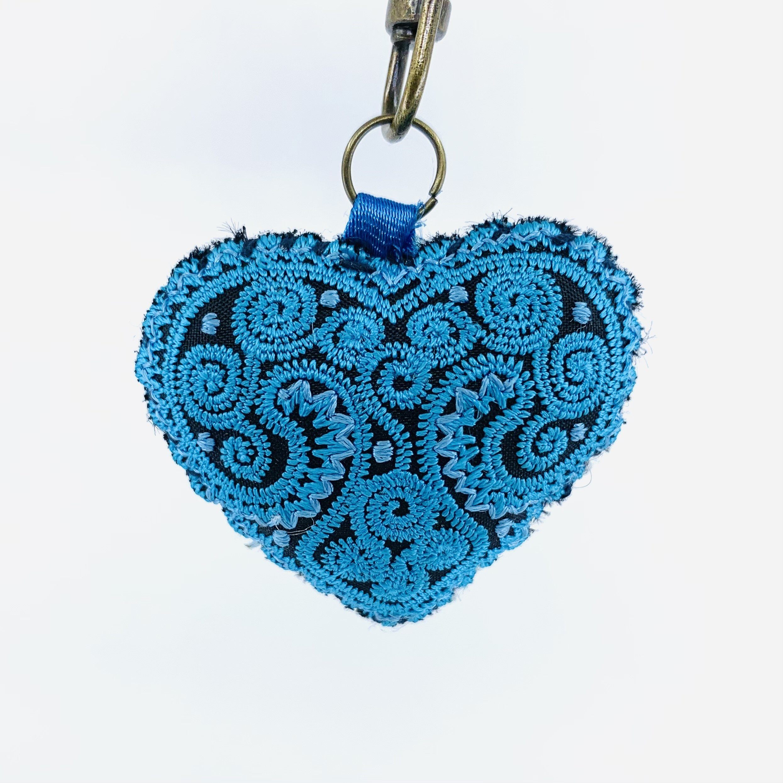 KESYOO Heart Keychain Blue Keychain Key Ring Key Holder Ornaments Bag Car  Key Hanging Pendant