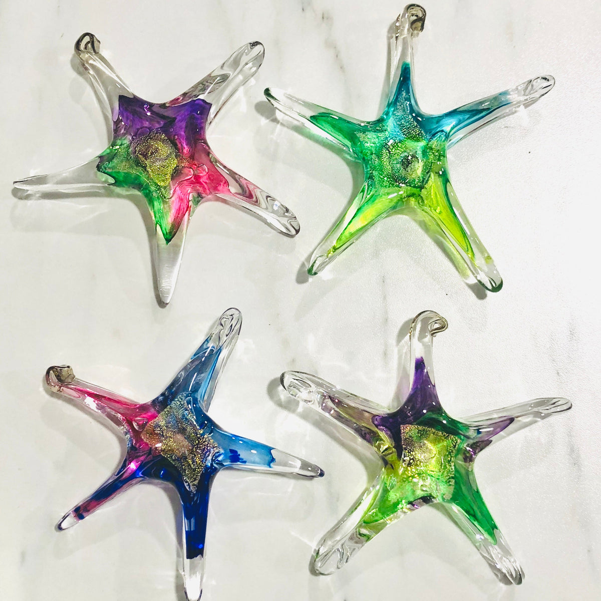 4 FOR $20 Star Seconds Suncatcher Luke Adams Glass Blowing Studio 