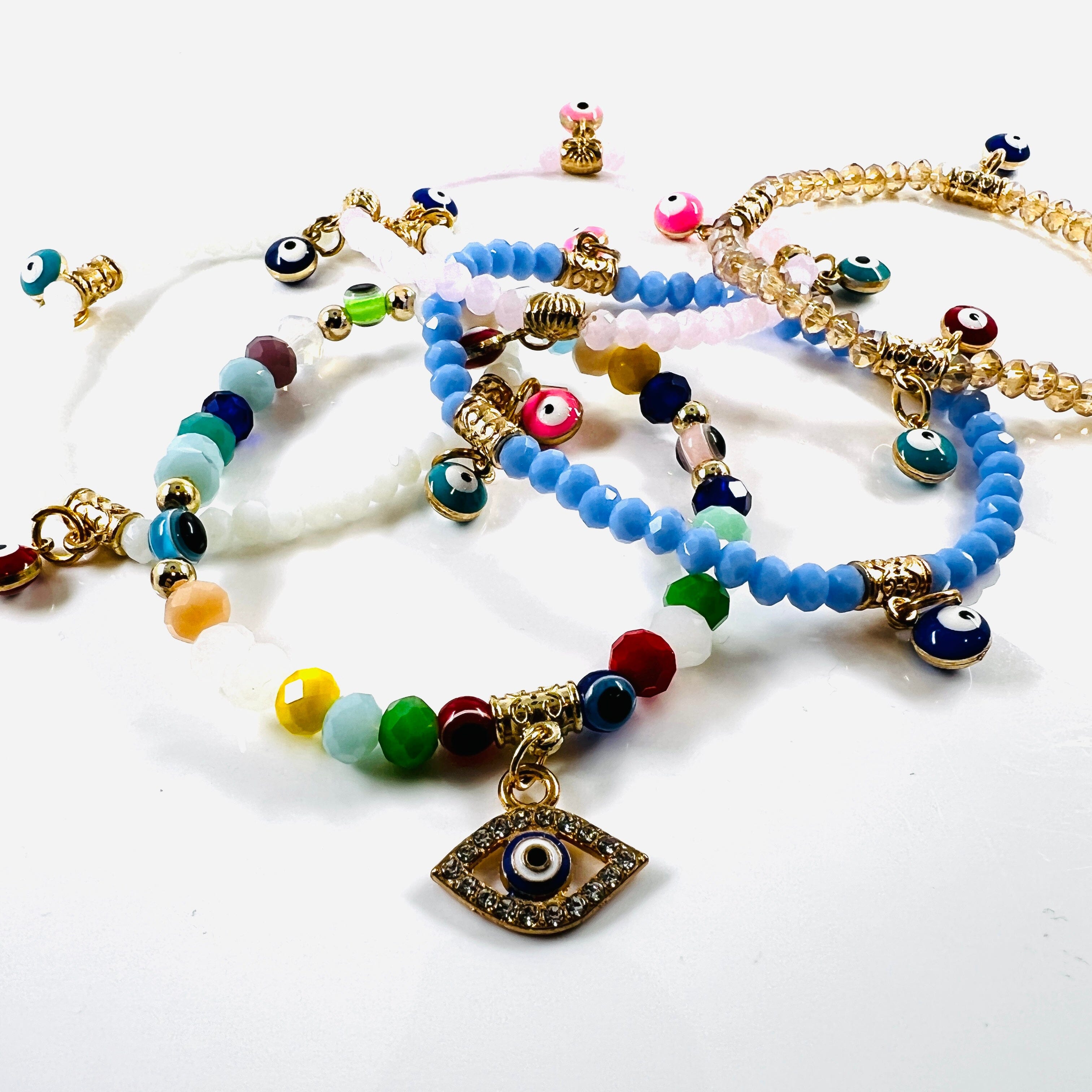 Starry Night Clay Bead Bracelet -   Clay beads, Bracelets handmade  beaded, Clay bead necklace