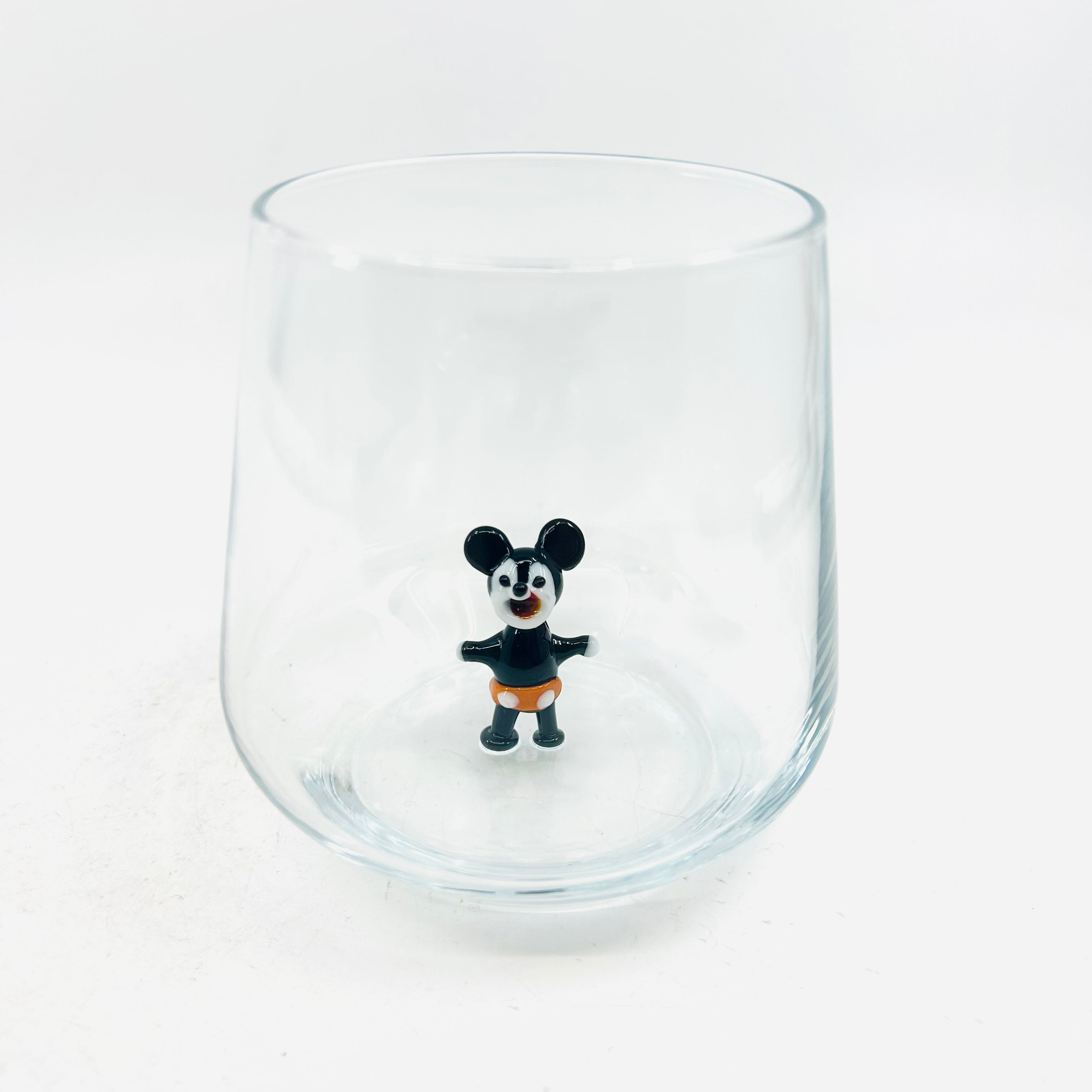 Tiny Animal Wine Glass, Ricky Mouse - Luke Adams Glass Blowing Studio