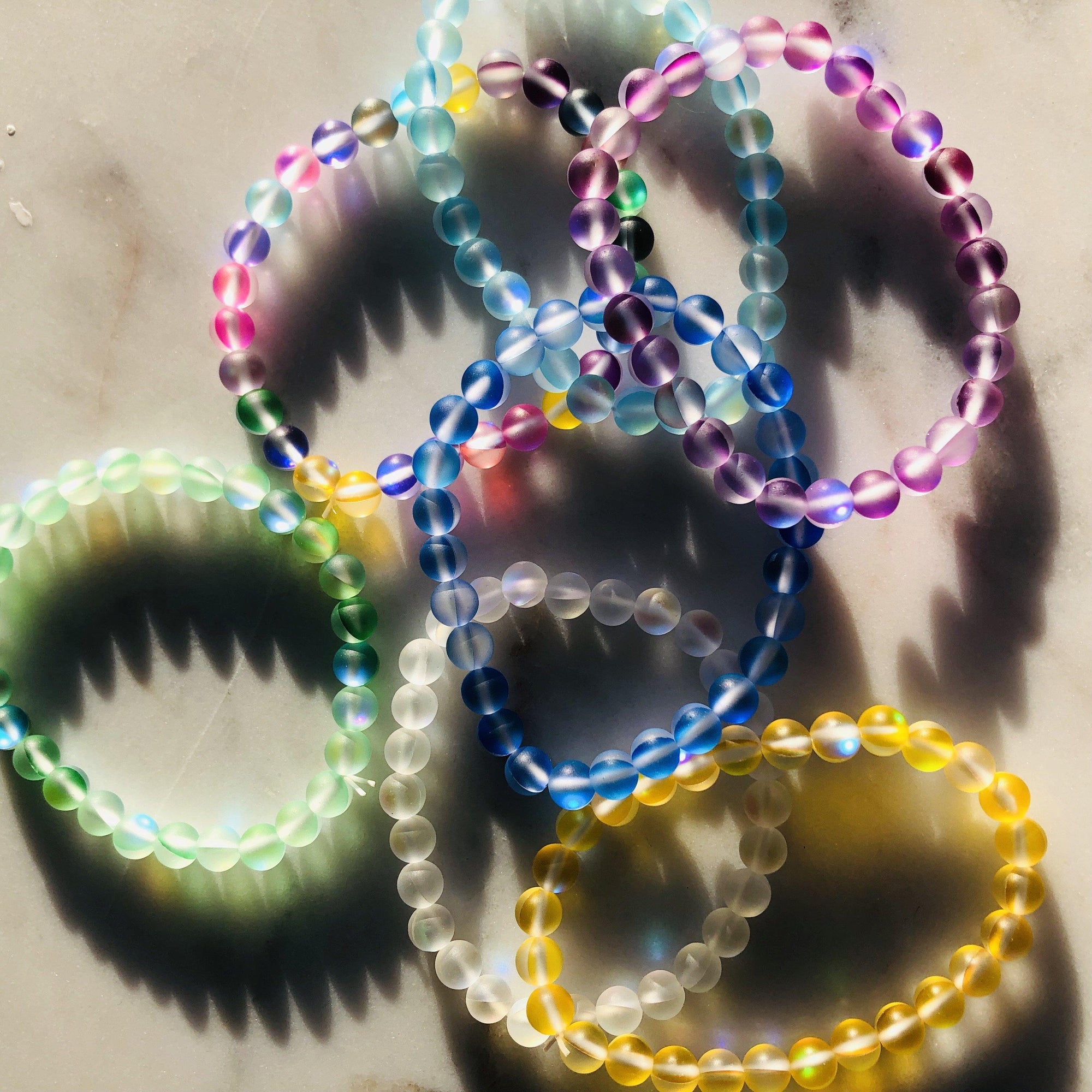 Mermaid Glass Bead Bracelets Luke Adams Glass Blowing Studio 