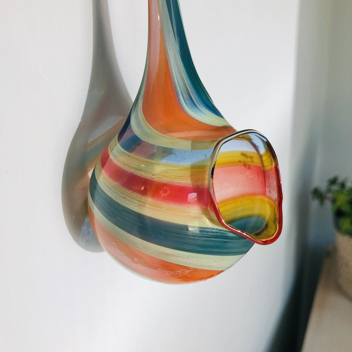 Air Plant Hanging Drop Vase 188 Luke Adams Glass Blowing Studio 