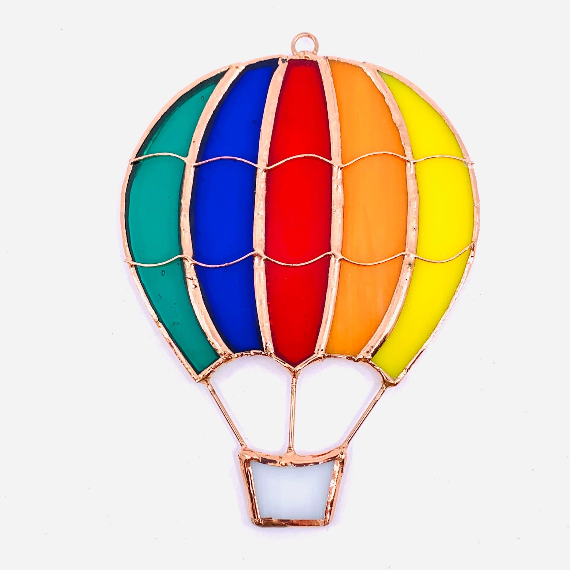 Stained Glass Suncatcher, Hot Air Balloon Ornament Gift Essentials 