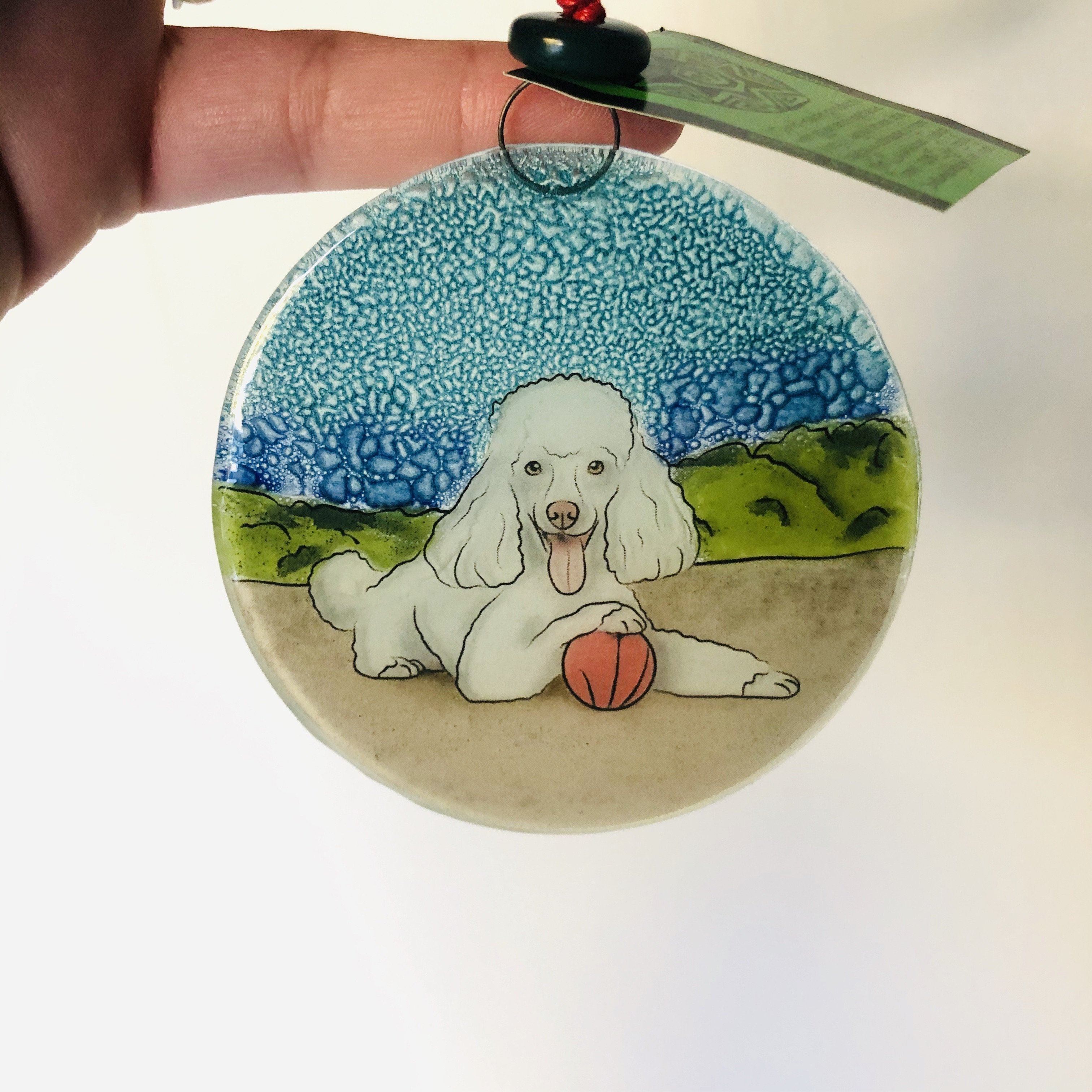 Bichon Hand painted Portrait On Wine Glasses