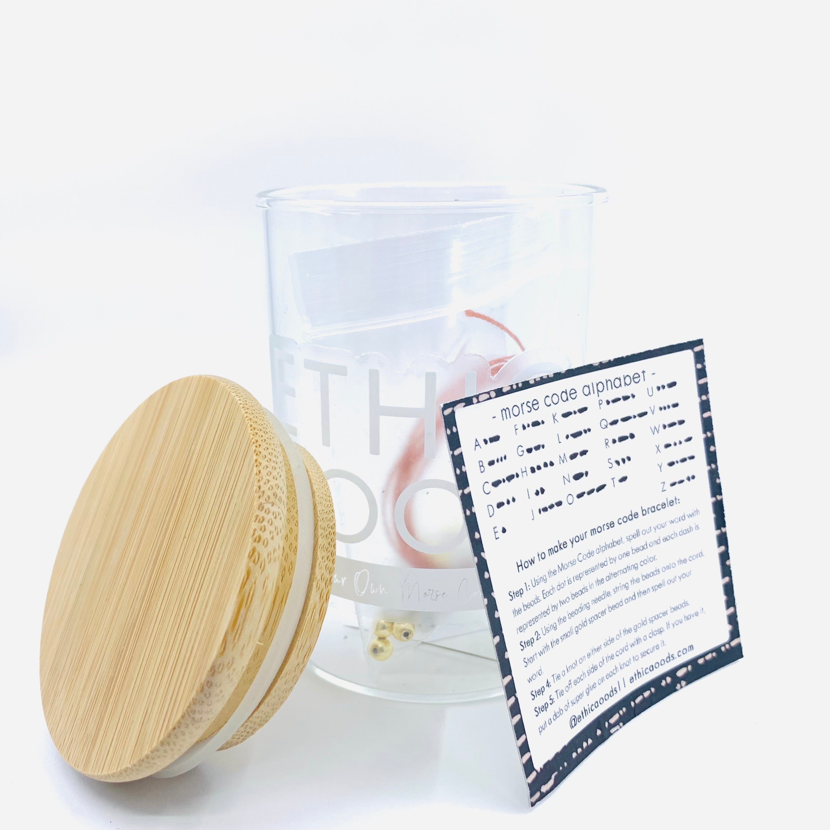 Wholesale Crafans DIY Morse Code Message Bracelet Making Kit 