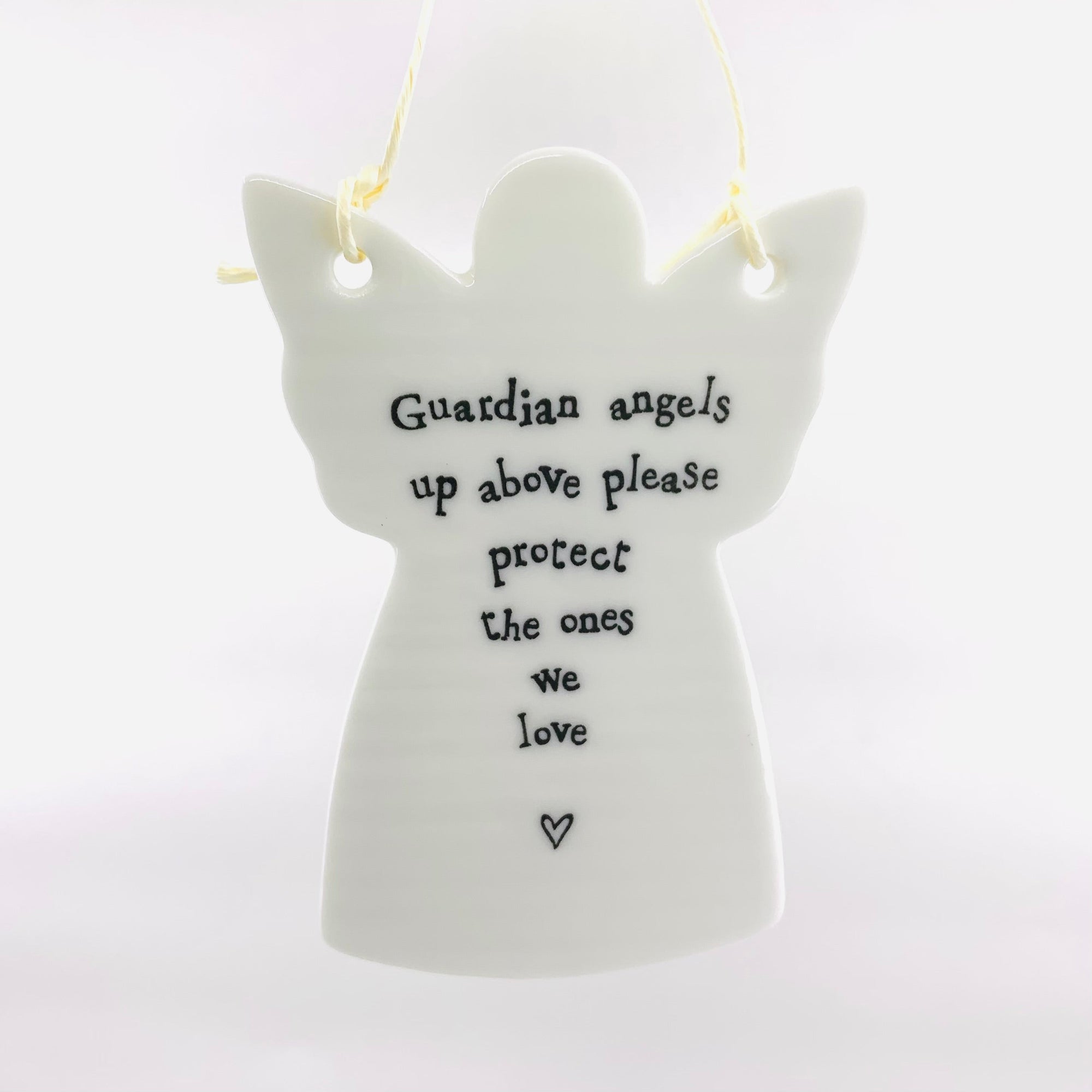 Porcelain Angel Ornament Two's Company Guardian angels up above 