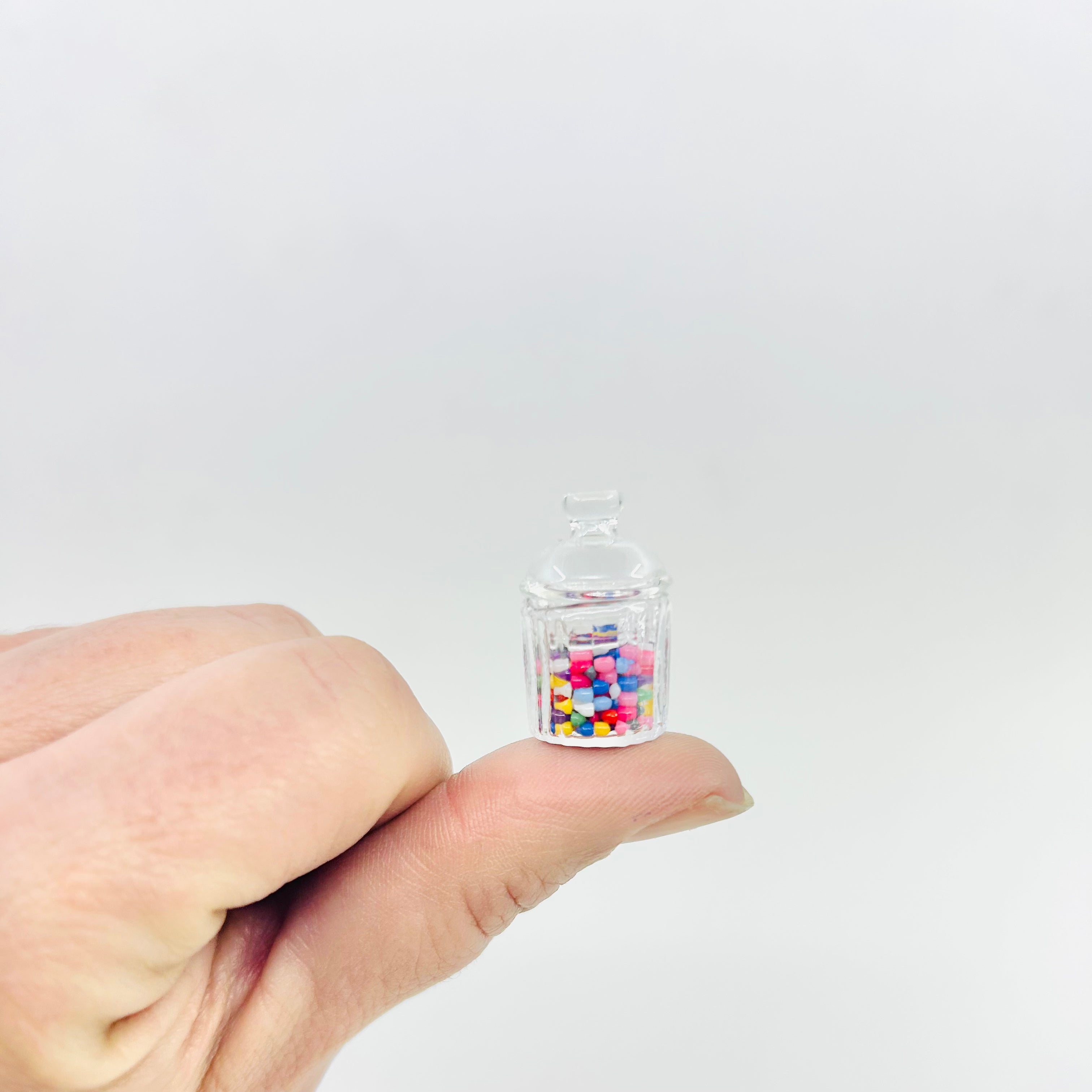 Tiniest Glass Apothecary Jar - Luke Adams Glass Blowing Studio