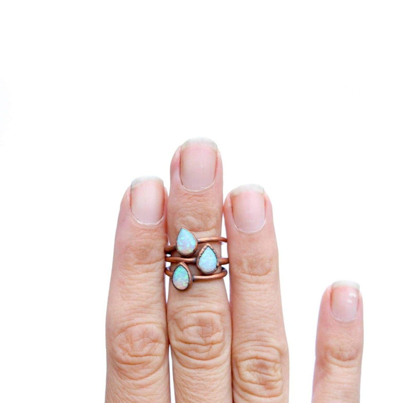 Sangeeta Boochra Handcrafted Teardrop Stone Ring | Silver, Silver, Stone | Teardrop  stone, Stone rings, Teardrop ring